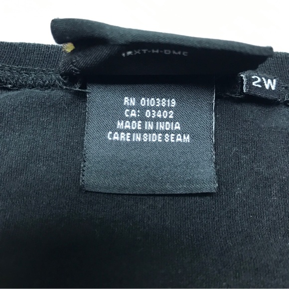 Harley Davidson Long Sleeve Shirt 2W Plus Women’s Jersey Stripe Black Orange - Picture 5 of 16